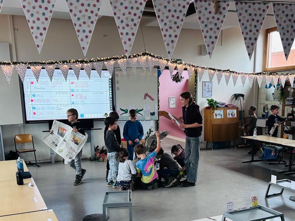 Schülerinnen und Schüler beim Aktionstag