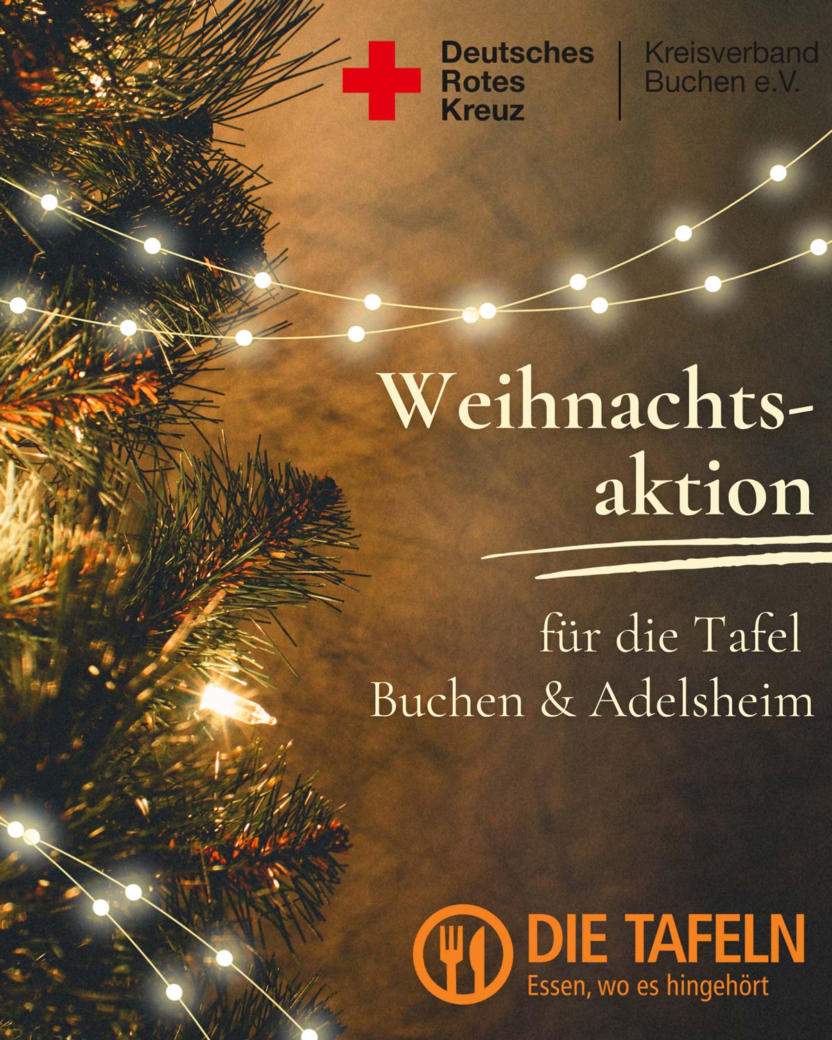 Plakat Weihnachtsaktion Tafel